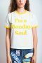 monday white tee-small size