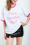 Tuesday white tee-large size
