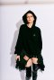 RECONSTRUCTED DENIM LACE HOODIE