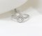 Ring 18K  White gold with Round Diamond