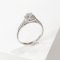 Ring 18K  White gold with Round Diamond