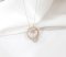 Ring 18K & Pendants 18K  Pink gold with Round Diamond