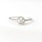 Ring 18K  white gold with Round  Diamond