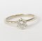 Ring 18K  White gold with Round Diamond