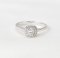 Ring 18K  White gold with Round Diamond