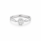 Ring 18K  White gold with Round Diamond