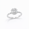 Ring 18K White Gold with Round Diamond