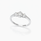 Ring 18K  White gold with Round Diamond