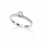 Ring 18K  white gold with Round  Diamond
