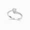 Ring 18K  white gold with Round  Diamond