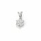 Pendents 18K White Gold with GIA Diamond
