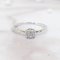 Ring 18K  White gold with Round Diamond