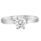 แหวนชูเม็ดเดี่ยว SOLITAIRE RING 18K White gold