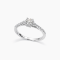Ring 18K  White gold with Round Diamond