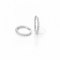 Earrings 18K  White gold with Round Diamond