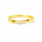 Ring 18K yellow Gold with Round Diamond