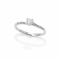 Ring 18K  White gold with Round Diamond