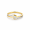 Ring 18K  Yellow gold with Round Diamond