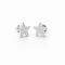 Earrings 18K  White gold with Round Diamond