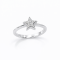 Ring 18K  White gold with Round Diamond