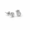Earrings 18K  White gold gold with Round Diamond