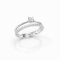 Ring 18K  White gold with Round Diamond