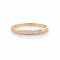 Ring 18K  Rose gold with Round Diamond