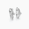 Earrings 18K  White gold with Round Diamond