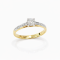 แหวน 18K yellow Gold with Round Diamond