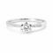 Ring 18K  white gold with Round  Diamond