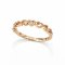 Ring 18K  Rose gold with Round Diamond