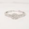 Ring 18K  White gold with Round Diamond