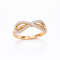 Ring 18K  Rose gold with Round Diamond