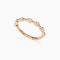 Ring 18K  Rose gold with Round Diamond