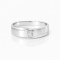 Ring 18K White  Gold with Round Diamond