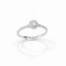 Ring 18K  White gold with Round Diamond
