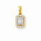 Pendants 18K  Yellow gold with Round Diamond