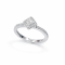 Ring 18K  White gold with Round Diamond