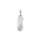 Pendants 18K White gold with round diamond