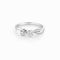 Ring 18K White Gold with Round Diamond