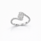 Ring 18K  White gold with Round Diamond