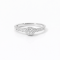 Ring 18K White Gold with Round Diamond