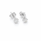 Earrings 18K  White gold gold with Round Diamond