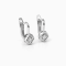 Earrings 18K  White Gold with Round  Diamond