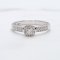 Ring 18K  White gold with Round Diamond