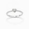 Ring 18K  White gold with Round Diamond