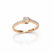 Ring 18K  Rose gold with Round Diamond