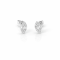 Earrings 18K  White gold with Round Diamond