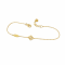Bracelets 14K  yellow gold with Round Diamond