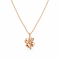 Pendants 14K Rose gold with round diamond